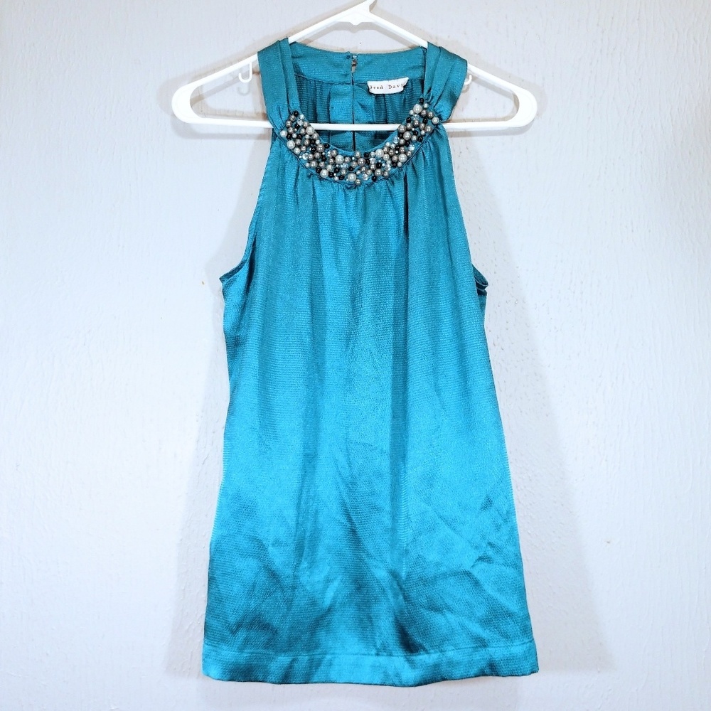 Fred David Elegant Sleeveless Top Medium
